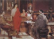 Alma-Tadema, Sir Lawrence Catullus at Lesbia's (mk23) oil painting artist